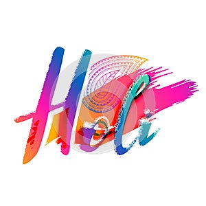 creative happy holi celebration background