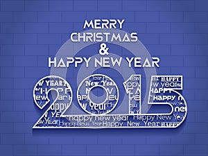 Creative Happy New Year 2015 Background.