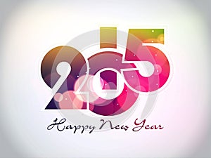 Creative Happy New Year 2015 Background.