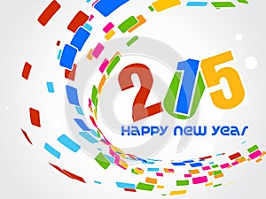 Creative Happy New Year 2015 Background.