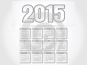 Creative Happy New Year 2015, CALENDAR.