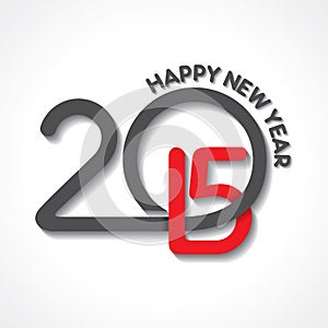 Creative happy new year 2015 design