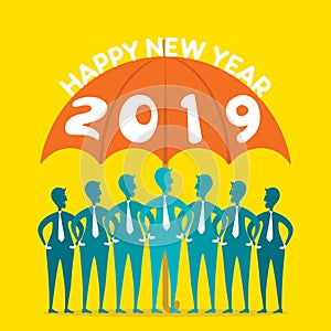 Creative happy new year 2019 design