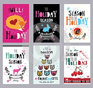 Creative holiday cards, illustrations and prints.