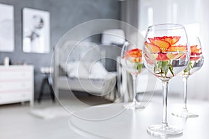 Creative home decor with roses