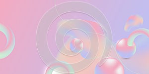 Creative horizontal website screen part for responsive web design project development. Abstract geometric pattern banner layout