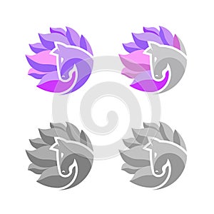 Horse Head in Circle Logo