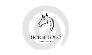 Creative horse logo icon symbol vector design illustration