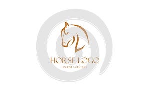 Creative horse logo icon symbol vector design illustration