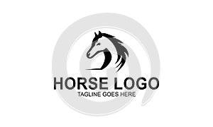 Creative horse logo icon symbol vector design illustration