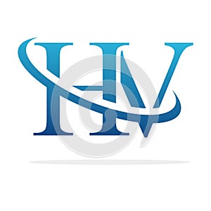 Creative HV logo icon design