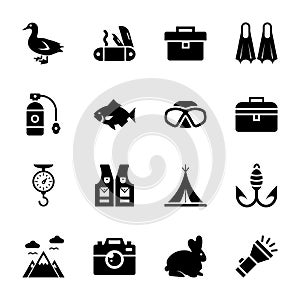 Animal hunting icons