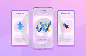 Creative idea app interface template.