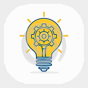 Creative Idea Development Process Icon
