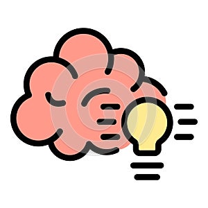 Creative idea icon vector flat