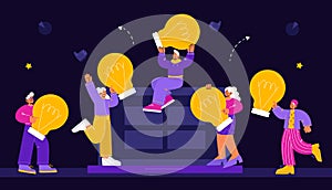 Creative idea, inspiration, innovation concept