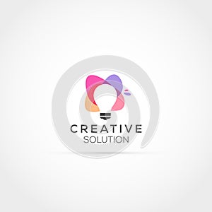 Creative idea solution logo design