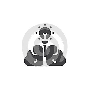 Creative idea think vector icon