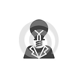 Creative idea think vector icon