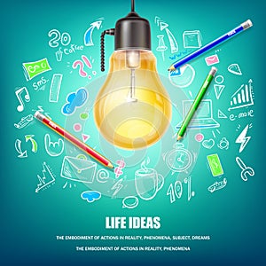 Creative ideas vector concept illustration