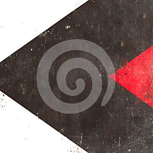 Creative Illustration - Abstract Texture - Metal - Black and Red