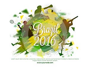 Creative illustration for Brazil Summer Games 2016.