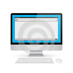 Creative illustration of email message interface with send form isolated on background. Art design E-mail blank mockup template.