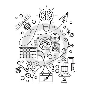 creative illustration environmentally friendly