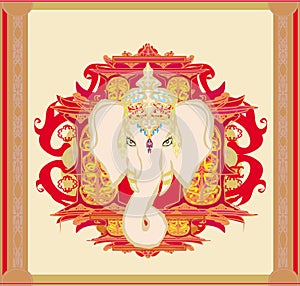 Creative illustration of Hindu Lord Ganesha