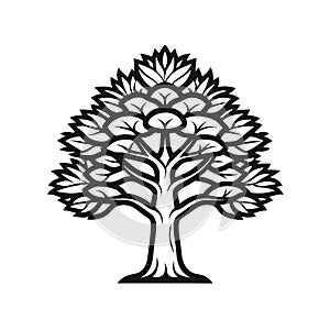 Creative Illustration of Monkey Puzzle Tree