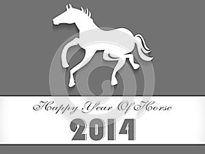 Creative illustration for new year, Year of the horse