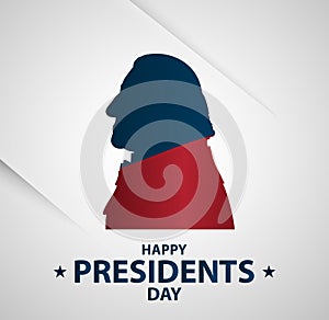 Creative illustration, poster or banner of Presidents Day! - February 19th.