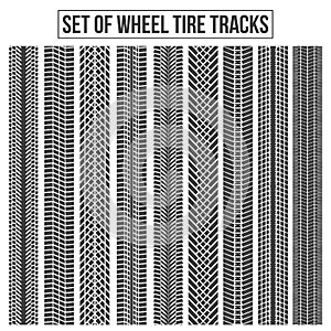 Creative illustration of wheel tire tracks. Winding trace art design. Abstract concept graphic ink element. Silhouette patt