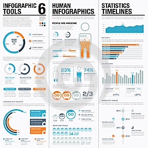 Creative infographic vector tools 6 for data visualization