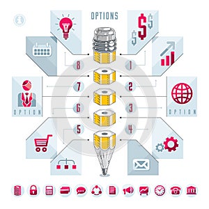 Creative infographics elements, pencil idea,vector illustration.