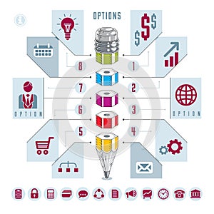 Creative infographics, vector illustration.