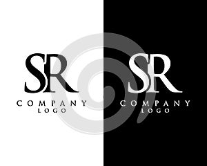 Creative Initial letter SR, RS abstract Company logo design. vector logo for company identity