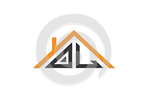 Creative Initial letters OL logo for house or real estate