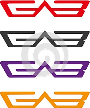 Creative Innovative Initial Letter logo EAB MODERN LOGO