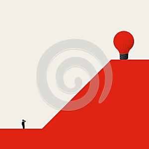 Creative inspiration business vector concept. Symbol of creativity, innovation and new ideas.