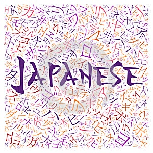 Creative japanese alphabet texture background