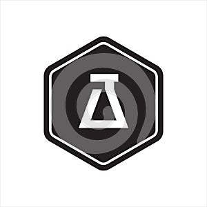 Creative lab logo template, science laboratory  icon, experiment symbol - Vector