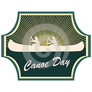 Creative label for Canoe Day