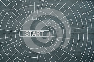 Creative labyrinth sketch