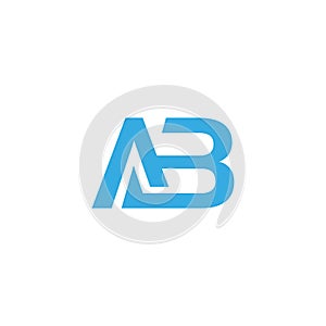 this is creative latter AB logo design photo
