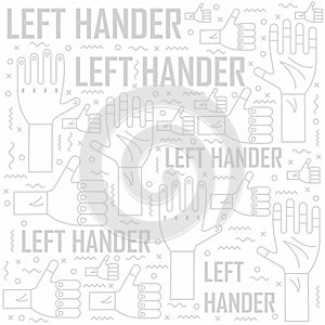 Creative left hander pattern design.