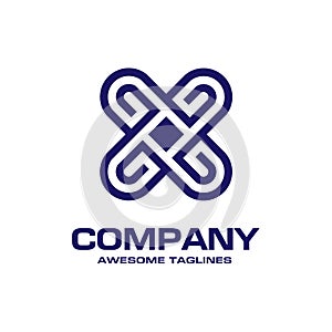 Creative Letter X Alphabetical Logo