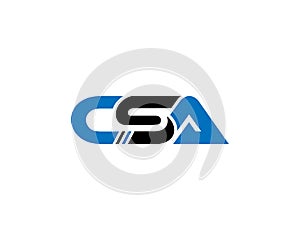 Creative Letter CSA Trendy Logo Design