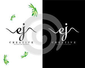 Creative letter ej, je logo vector