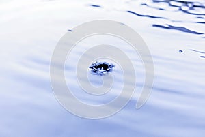 Abstraction light blue with water surface